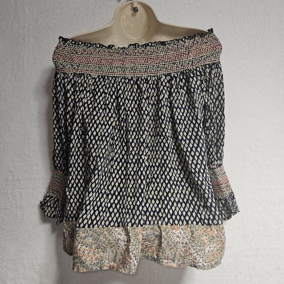 Anthropologie Vanessa Virginia Top SZ S boho Beach Coastal Preppy Cottagecore - Picture 7 of 10